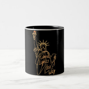 Taza Bicolor Luces de libertad