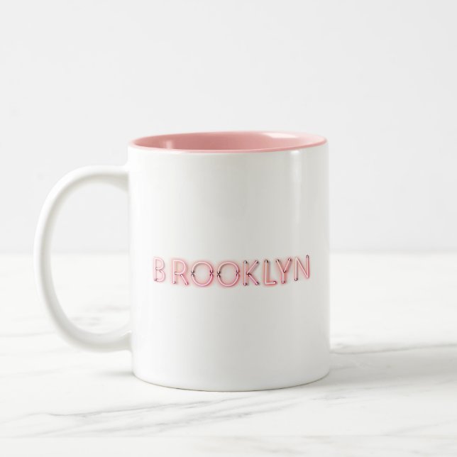 Taza Bicolor Luces de neón de Brooklyn Gslow (Izquierda)