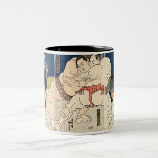 Taza Bicolor Lucha de sumo 1860