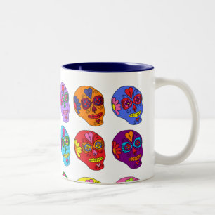 Taza Bicolor Lucha libre de azúcar