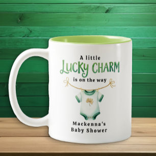 Taza Bicolor Lucky Charm Irish Baby Shower