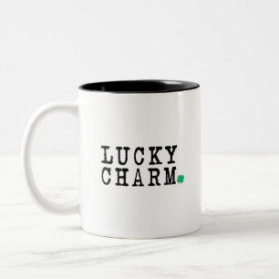 Taza Bicolor Lucky Charm St Patricks Day Lucky Clover