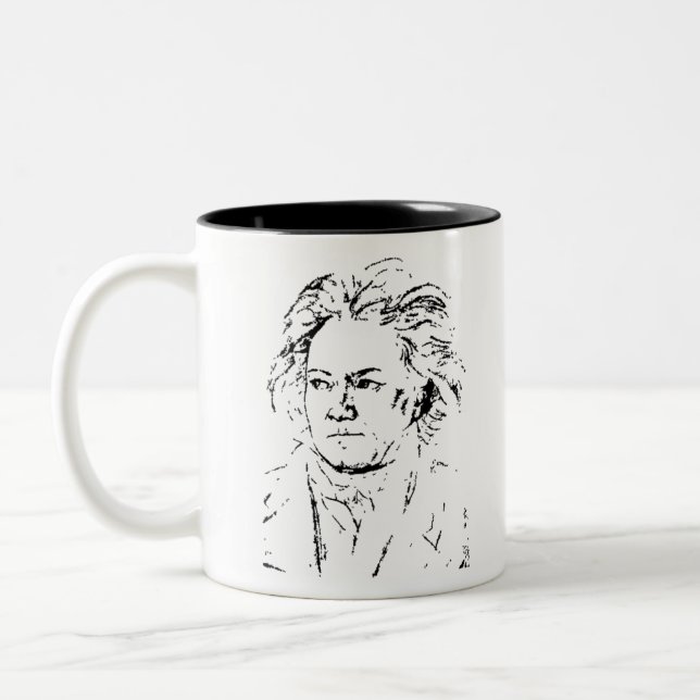 Taza Bicolor Ludwig van Beethoven (Izquierda)