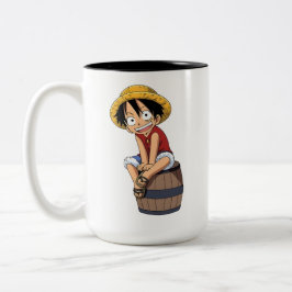 Taza Bicolor Luffy One Piece Mug