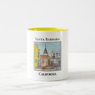 Taza Bicolor Lugar emblemático de Santa Bárbara California