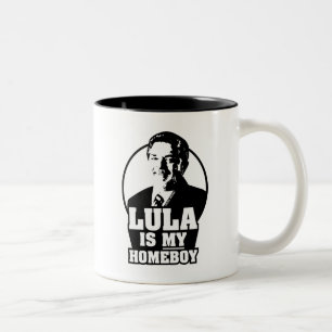 Taza Bicolor ¡Lula da Silva es mi homeboy!