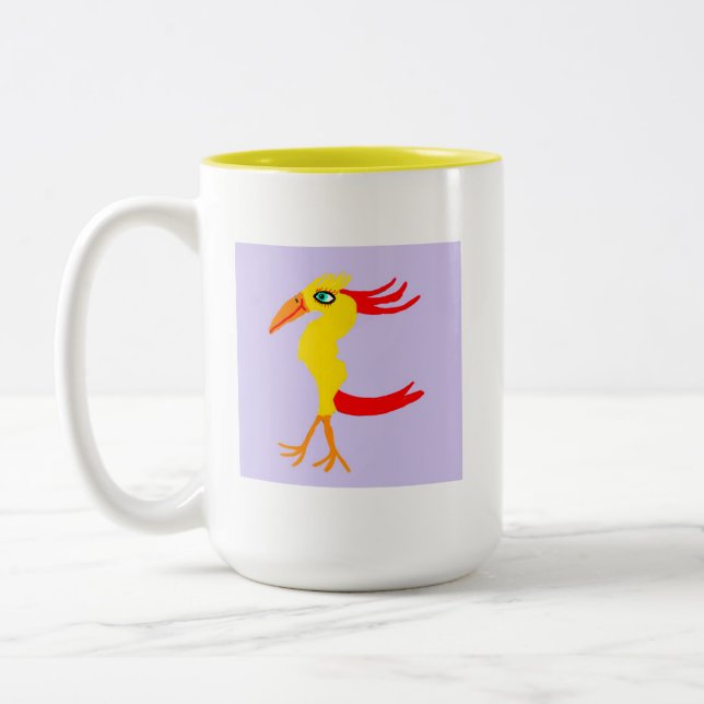Taza Bicolor Lumilla El Pollo Garboso 🐓 (Izquierda)