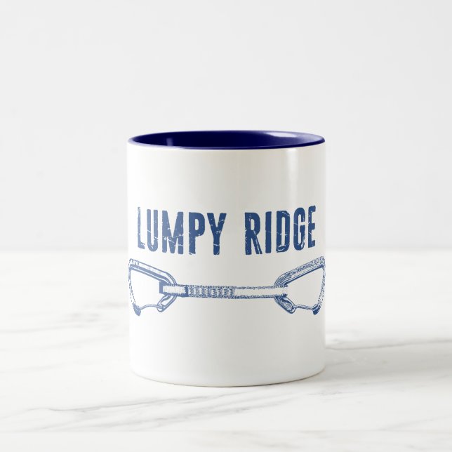 Taza Bicolor Lumpy Ridge Rock Climbing Quickdraw (Centro)
