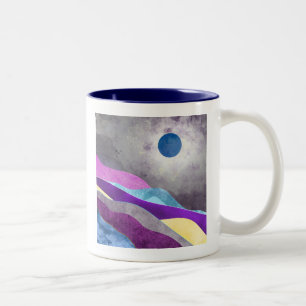 Taza Bicolor Luna Azul