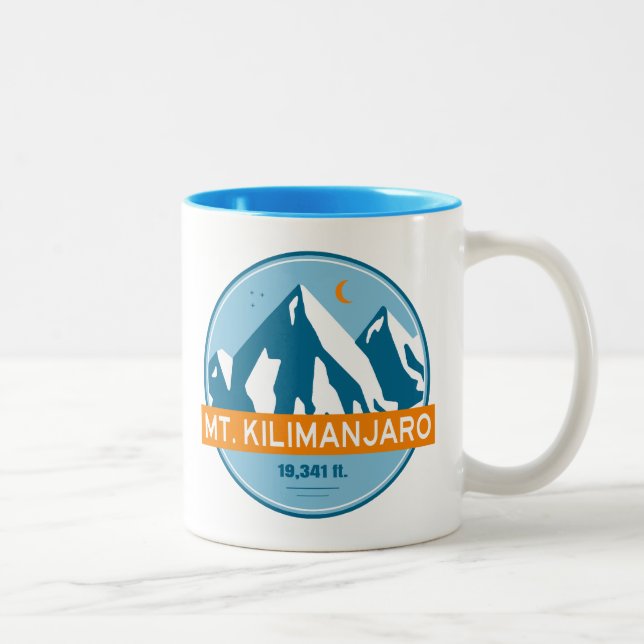 Taza Bicolor Luna de Estrellas del Monte Kilimanjaro (Derecha)