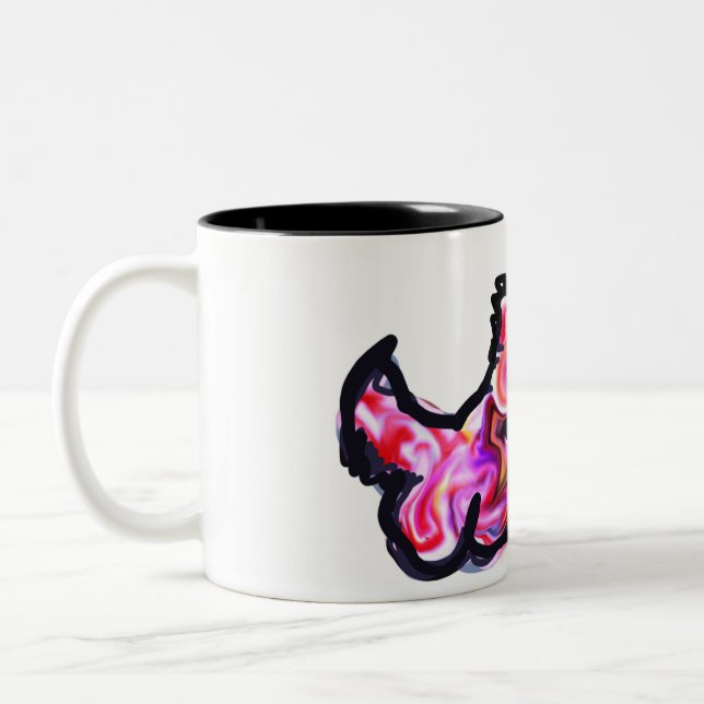 Taza Bicolor Luna de luz de lobo  (Izquierda)