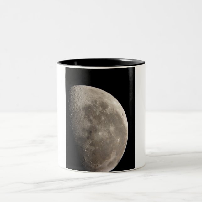 Taza Bicolor Luna del telescopio (Centro)