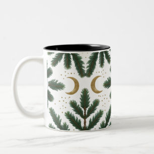 Taza Bicolor Luna Dorada & Pino Perenne – Lujo