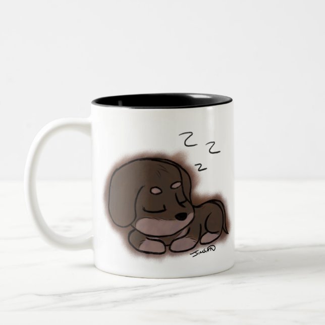 Taza Bicolor Luna durmiente (Izquierda)