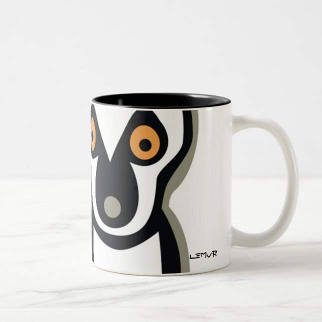 Taza Bicolor LUNA el LEMUR (Derecha)