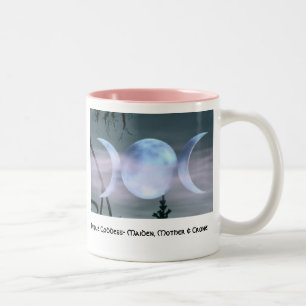 Taza Bicolor Luna triple de la diosa