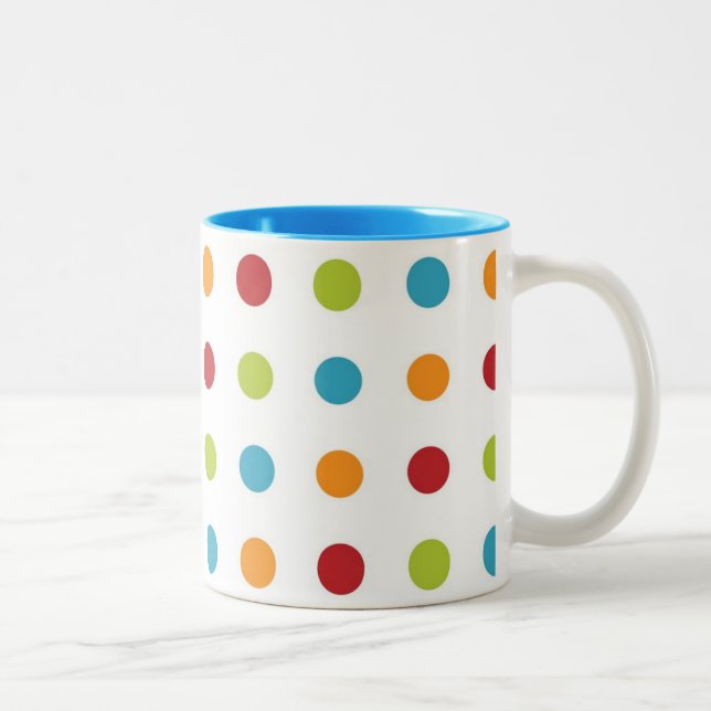 Taza Bicolor Lunares (Derecha)