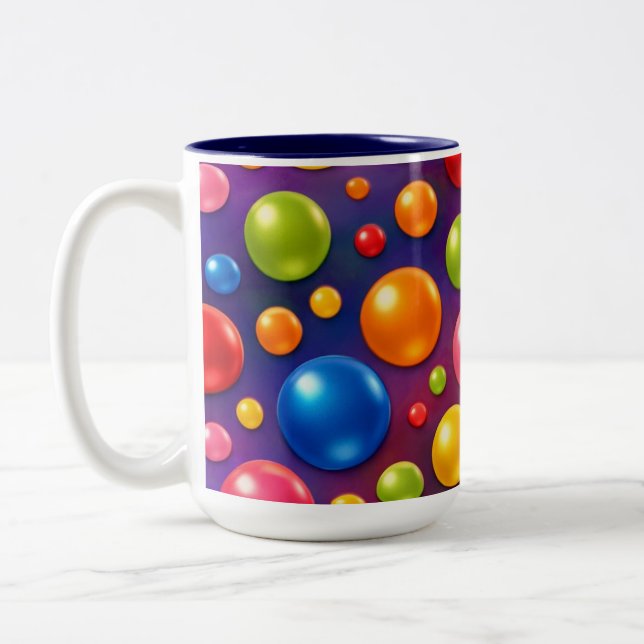Taza Bicolor lunares geniales  (Izquierda)