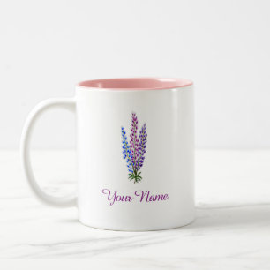 Taza Bicolor Lupino de Nueva Escocia