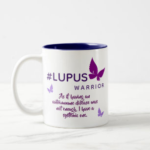 Taza Bicolor Lupus Warrior - Mug de concientización