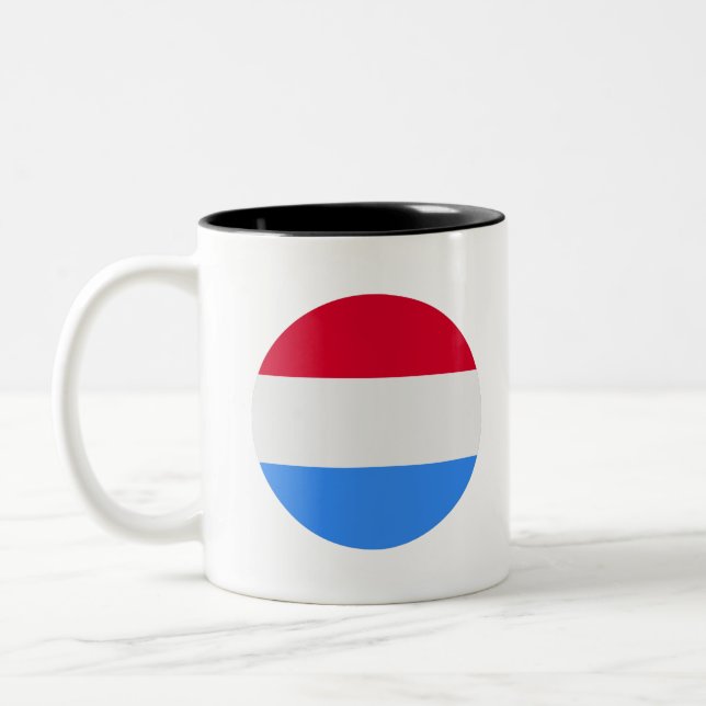 Taza Bicolor Luxembourg Flag (Izquierda)