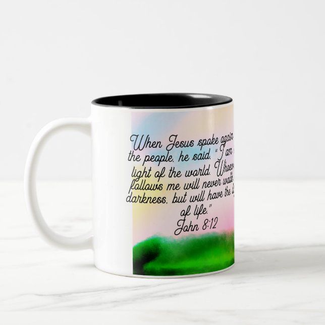 Taza Bicolor luz de jesus  (Izquierda)