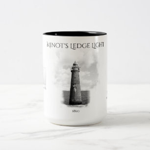 Taza Bicolor Luz de la repisa de Minot - Massachusetts