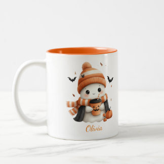 Taza Bicolor M Personalizado de Fantasma Acogedor y Especias de