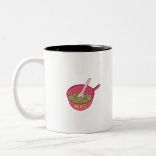 Taza Bicolor Macarrones WAP en una olla