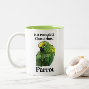 Taza Bicolor Macaw Parrot Bird Chatterbox Funny
