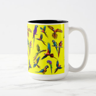 Taza Bicolor Macaws y más macaws