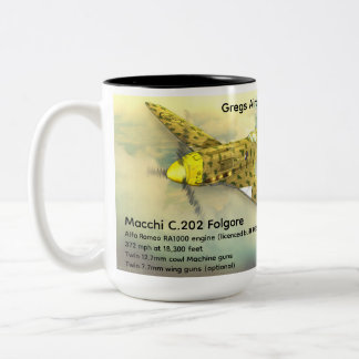 Taza Bicolor Macchi C.202 Folgore