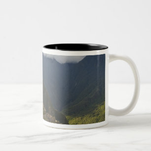 Taza Bicolor Machu Picchu, ruinas antiguas, UNESCO mundo 4