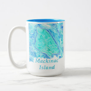 Taza Bicolor Mackinac Island Coffee Mug