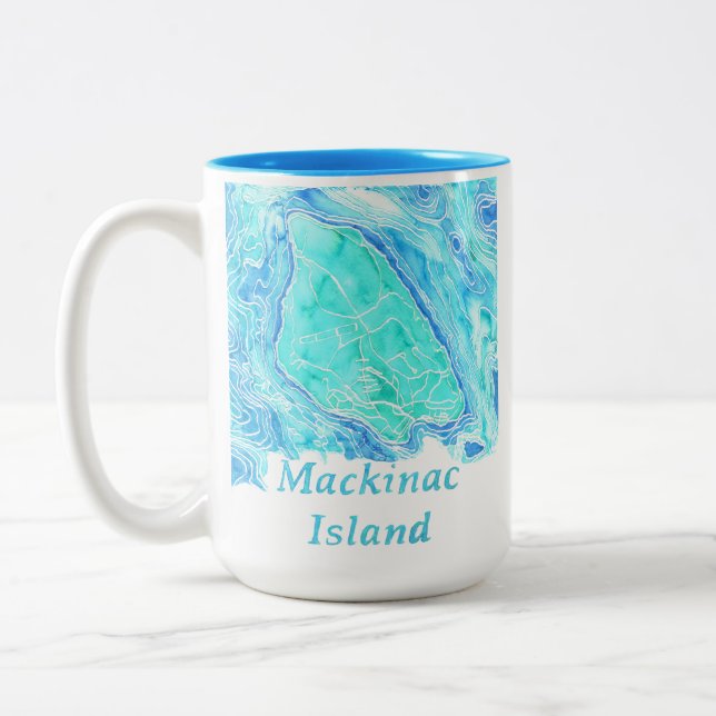 Taza Bicolor Mackinac Island Coffee Mug (Izquierda)