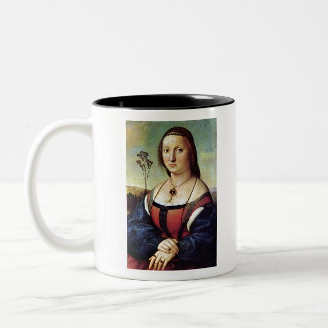 Taza Bicolor Maddalena Doni - Raphael - c1506 (Izquierda)