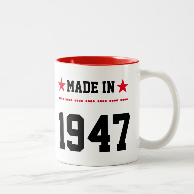 Taza Bicolor Made in 1947 (Derecha)