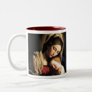 Taza Bicolor Madonna y niño
