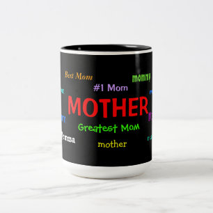 Taza Bicolor Madre de café Mug