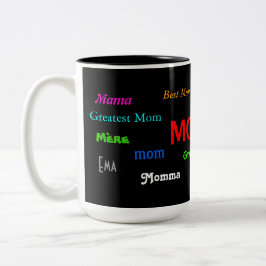 Taza Bicolor Madre de café Mug