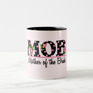 Taza Bicolor Madre de las letras del tulipán de la novia (MOD)