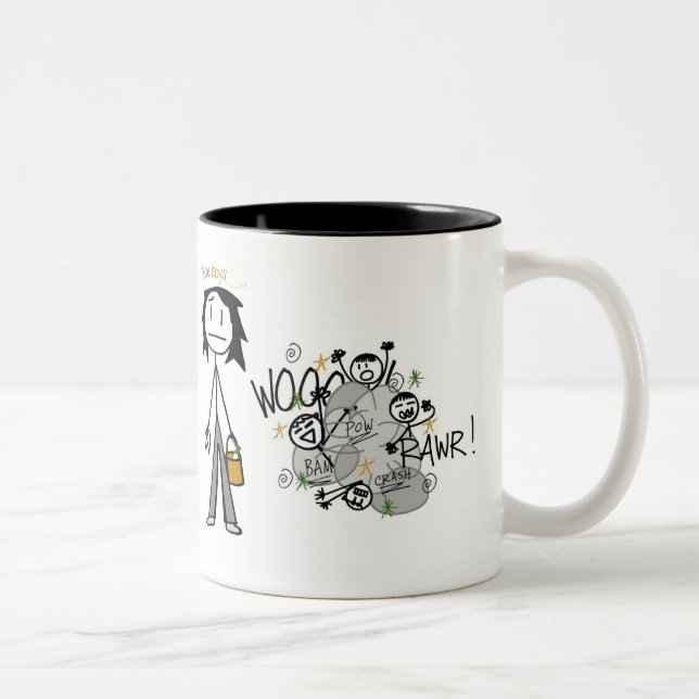 Taza Bicolor Madre de muchachos (Derecha)
