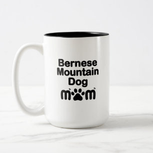 Taza Bicolor Madre de perro de Bernese, mamá de Bernese, madre