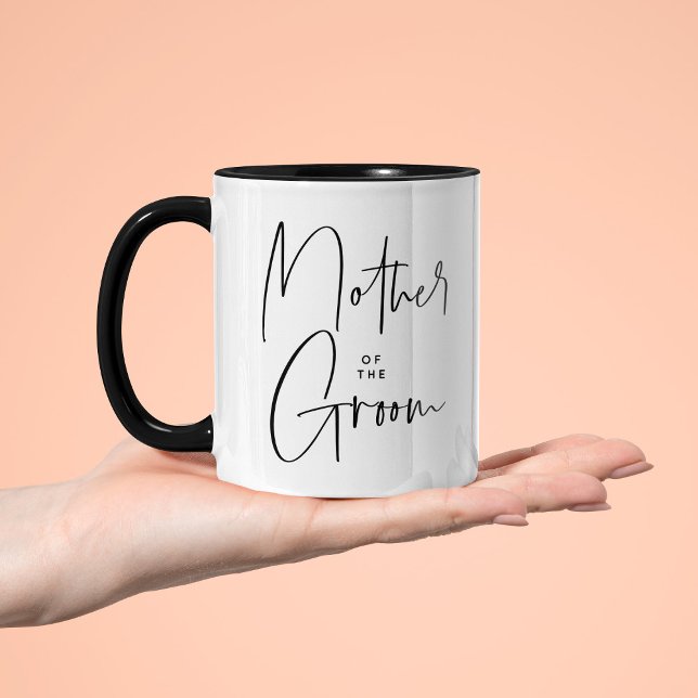 Taza Bicolor Madre del Groom Modern (Subido por el creador)