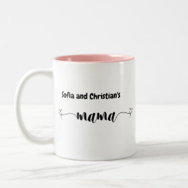 Taza Bicolor Madre dulce personalizada Mug mujeres regalo simpl