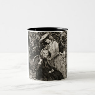 Taza Bicolor Madre e hija de ancianos