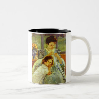 Taza Bicolor Madre joven masticando