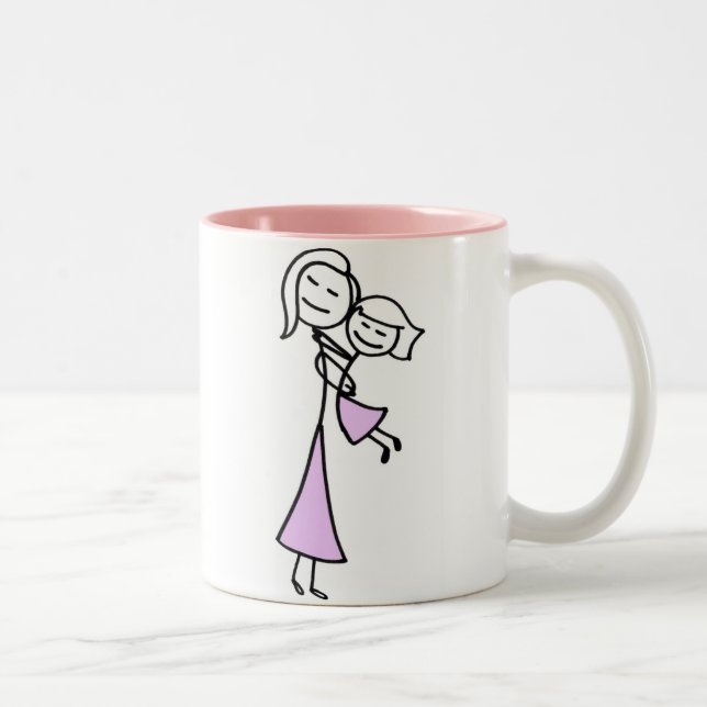 Taza Bicolor Madre y hija amadas (Derecha)