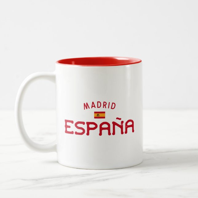 Taza Bicolor Madrid España (angustiada) (Izquierda)