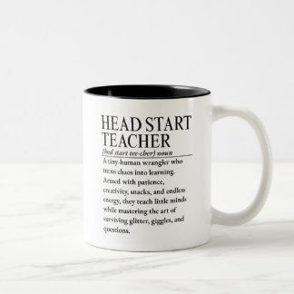 Taza Bicolor maestra de Head Start